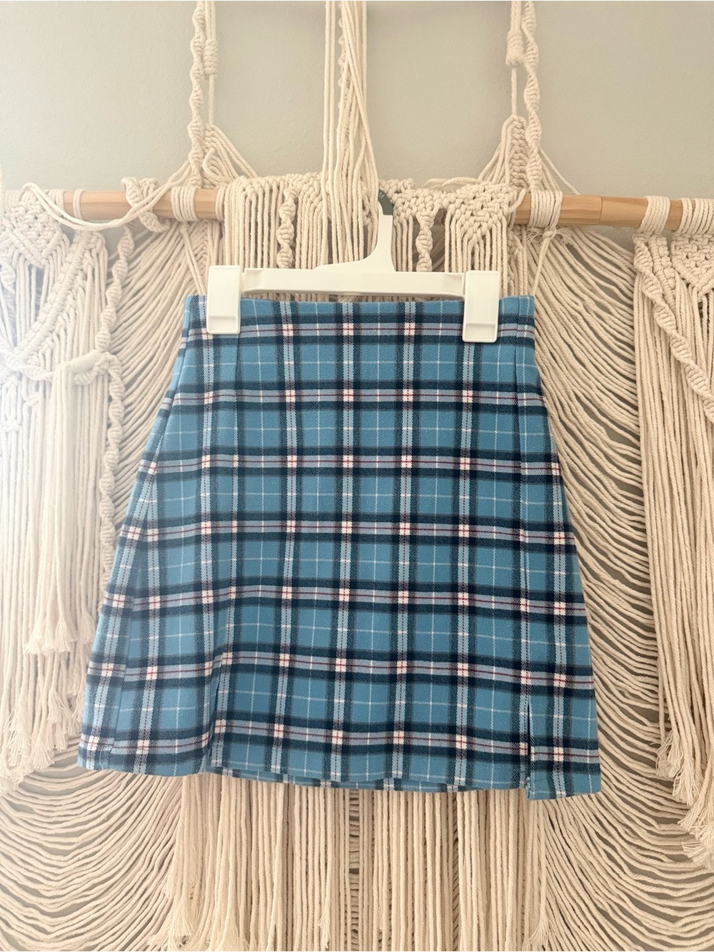 Brandy Melville| John Galt Plaid A-Line Mini Skirt